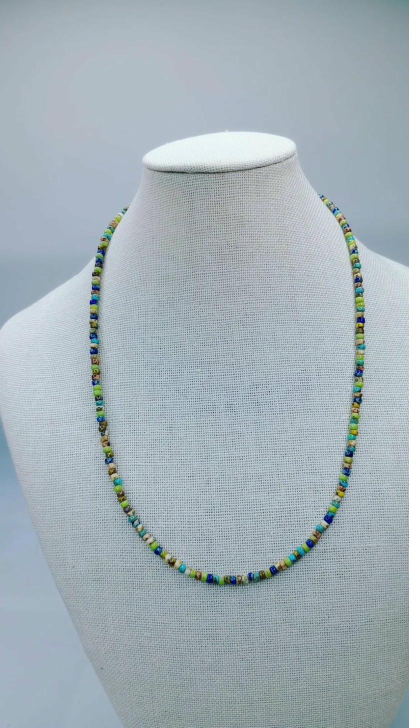 Yonder Meadow Earth Beaded Necklace