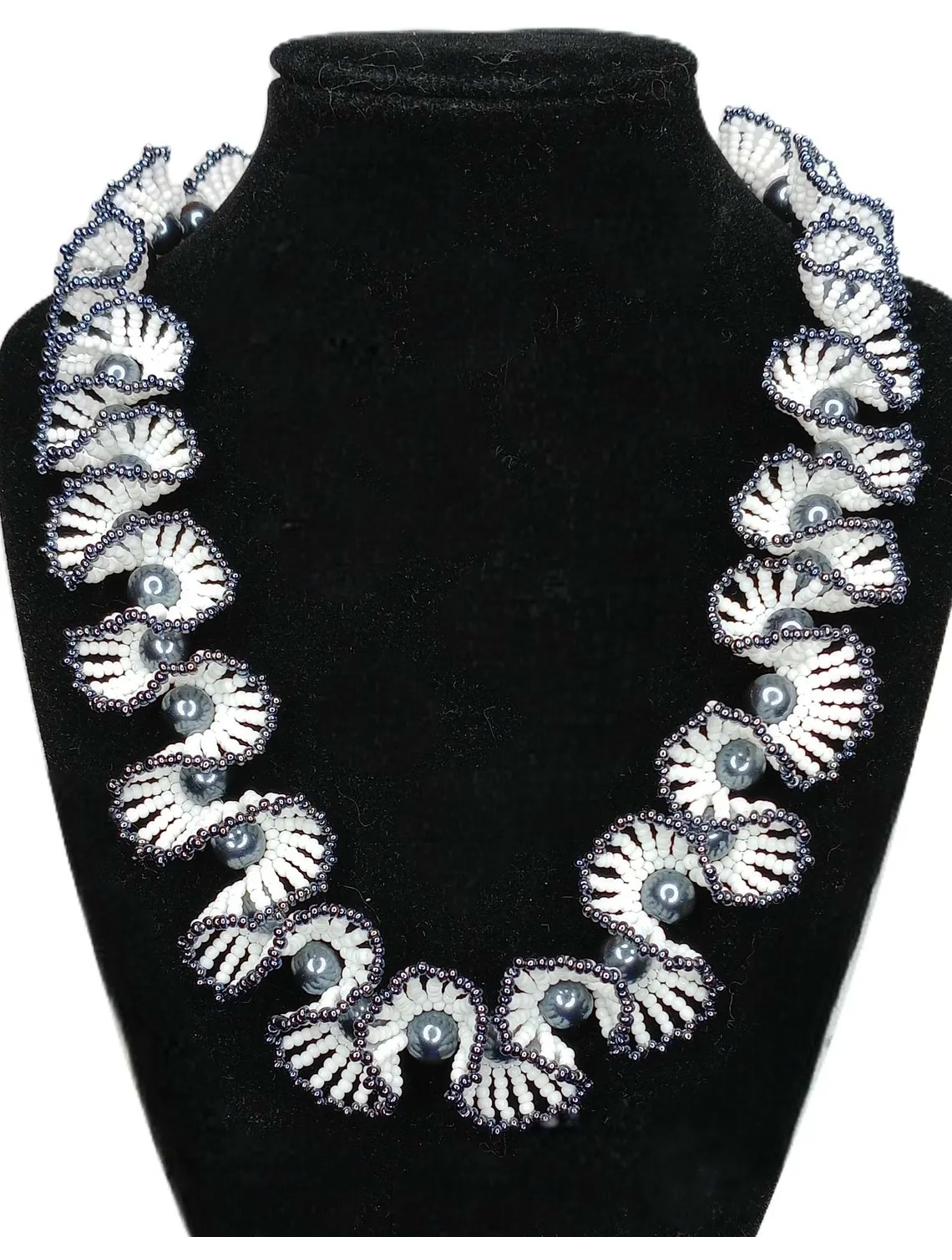 Yonder Spiral Ruffle Necklace